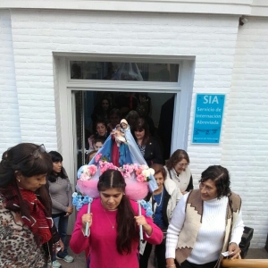 Procesión de nuestra Madre en el Hospital del Niño Jesús de Tucumán