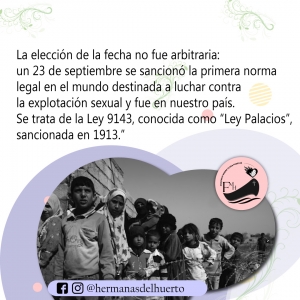 23 DE SEPTIEMBRE: DÍA INTERNACIONAL CONTRA LA EXPLOTACIÓN SEXUAL Y EL TRÁFICO DE MUJERES, NIÑAS Y NIÑOS