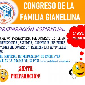 Congreso de la Familia Gianellina - Ayuda Memoria