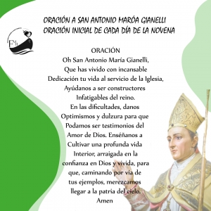 12 de Octubre Inicio de la novena San Antonio Gianelli