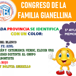 Congreso de la Familia Gianellina - Ayuda Memoria