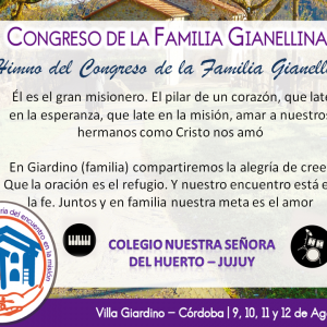 HIMNO DEL CONGRESO DE LA FAMILIA GIANELLINA 2018